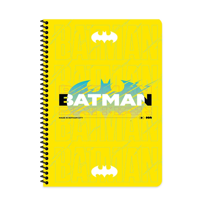 KESKİN DEFTER BATMAN A4 SPİRALLİ KARTON KAPAK 80 YP. ÇİZGİLİ 380621