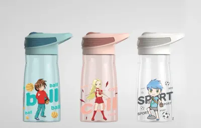 SHOTAY MATARA TRITAN  540 ML 4 KARIŞIK RENK-DESEN ST-6999