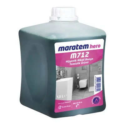 MARATEM M712 HİJYENİK ALKALİ BANYO TEMİZLEME ÜRÜNÜ 1,5L 7500030
