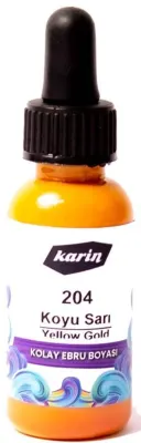 KARİN KOLAY EBRU BOYASI 30 ML 204 KOYU SARI 61204030