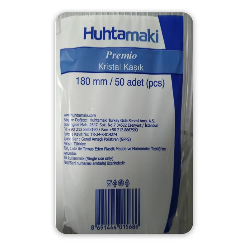 PASİF-HUHTAMAKİ KAŞIK PREMİO ŞEFFAF 1.000 ADET 001455