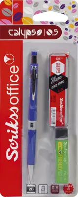 SCRIKSS OFFICE VERSATİL KALEM OKUL SETİ CALYPSO COLOR 0.5 MAVİ + SİLGİ + MİN BLS.