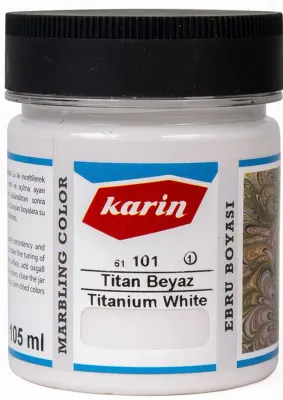 KARİN EBRU BOYASI 105 ML 101 BEYAZ 61101105