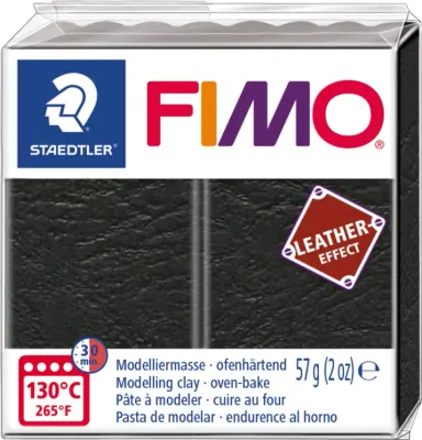 FIMO EFFECT DERİ MODELLEME KİLİ 57 GR SİYAH 8010-909