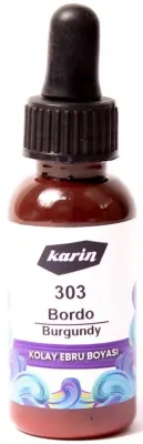 KARİN KOLAY EBRU BOYASI 30 ML 303 BORDO 61303030