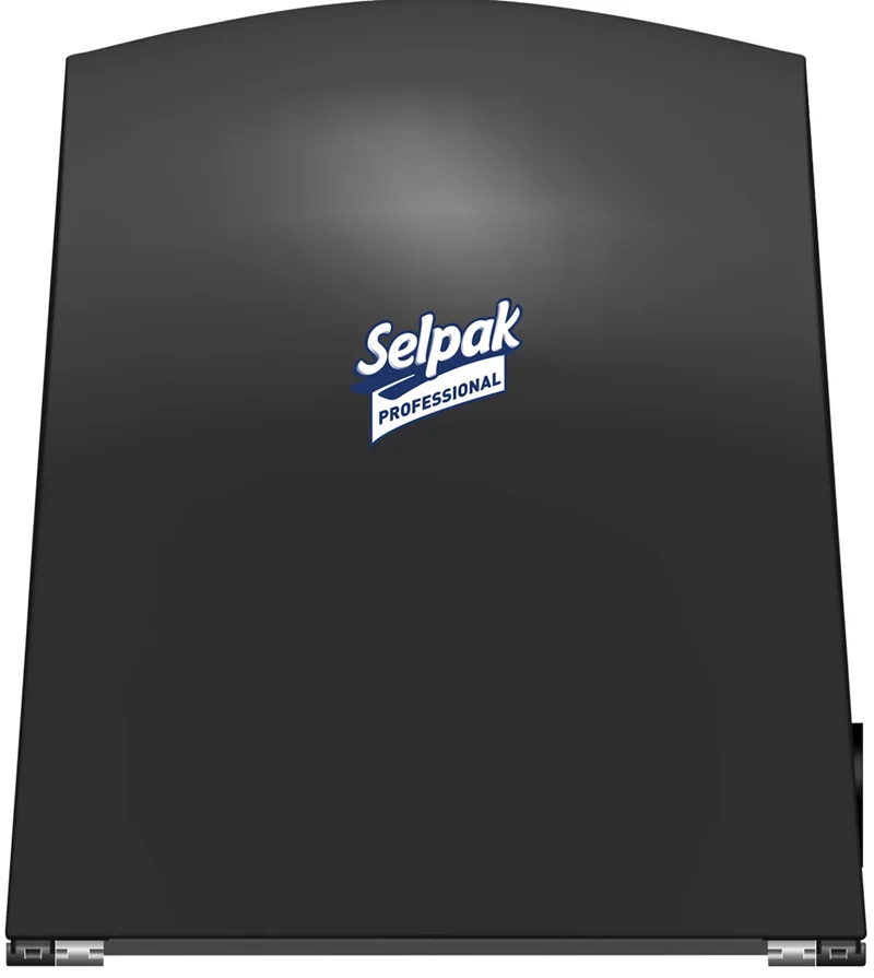SELPAK PROFESSIONAL EKİPMAN NATURA MEKANİK DİSPENSER SİYAH 21.5 CM HAVLU UYUMLU 7903035