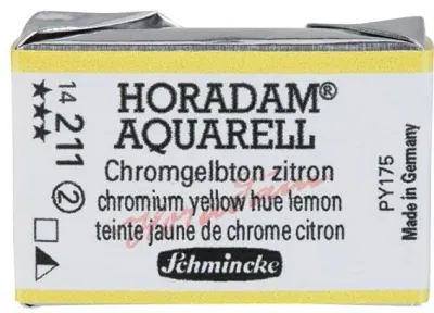 SCHMİNCKE HORADAM AQUARELL ARTİST SULU BOYA TAM TABLET SERİ 2 211 CHROME YELLOW LEMON NO LEAD 142110
