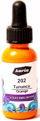 KARİN KOLAY EBRU BOYASI 30 ML 202 TURUNCU 61202030