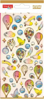TANEX ETİKET DECORATİVE STICKER-2 PUFFY 5 ADET TNX-5001