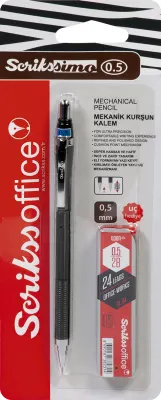 SCRIKSS OFFICE VERSATİL KALEM SIMO COLOR SET 0.5 + MİN SİYAH BLS.