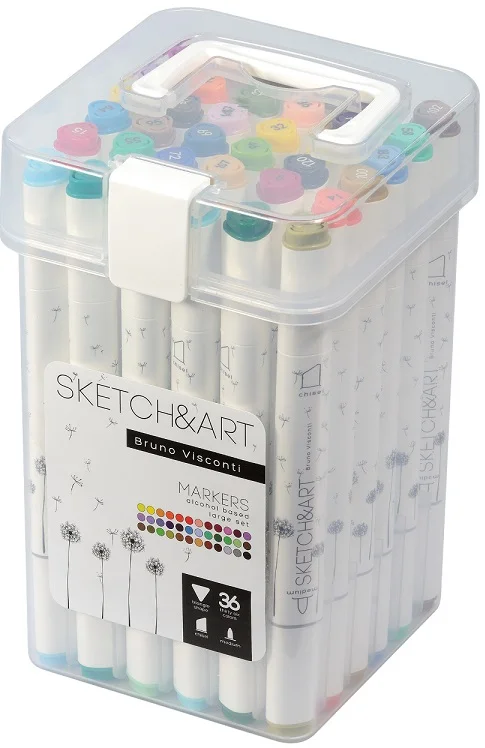 BRUNO VISCONTI TWIN MARKER SKETCH & ART 36 RENK 22-0078