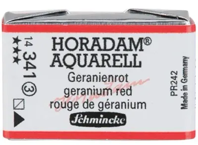 SCHMİNCKE HORADAM AQUARELL ARTİST SULU BOYA TAM TABLET SERİ 3 341 GRANİUM RED 14341043
