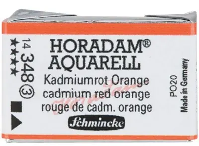 SCHMİNCKE HORADAM AQUARELL ARTİST SULU BOYA TAM TABLET SERİ 3 348 CADMİUM RED ORANGE 14348043
