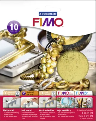 FIMO AKSESUAR METAL YAPRAK ALTIN 10 PC 8781-11
