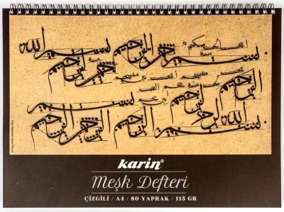 KARİN ÇİZGİLİ MEŞK DEFTERİ A4 115 GR 80 YAPRAK 6212212097