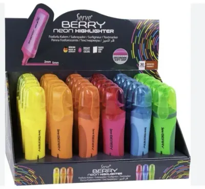 SERVE FOSFORLU KALEM BERRY STAND 36 LI KARTON SV-BRFK36KTFR
