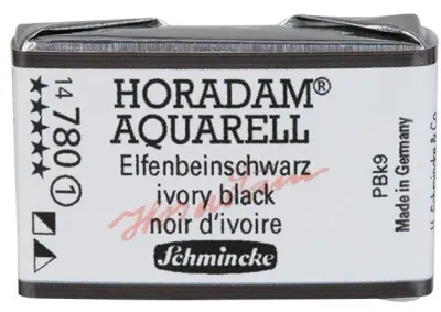 SCHMİNCKE HORADAM AQUARELL ARTİST SULU BOYA TAM TABLET SERİ 1 780 IVORY BLACK 14780043