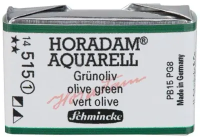 SCHMİNCKE HORADAM AQUARELL ARTİST SULU BOYA TAM TABLET SERİ 1 515 OLİVE GREEN 14515043