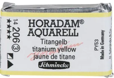 SCHMİNCKE HORADAM AQUARELL ARTİST SULU BOYA TAM TABLET SERİ 3 206 TİTANİUM YELLOW 14206043
