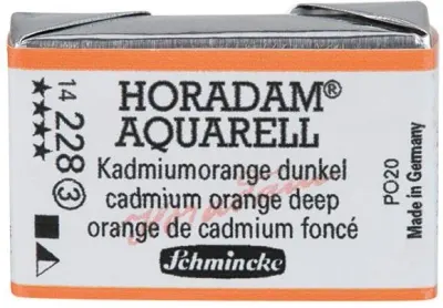 SCHMİNCKE HORADAM AQUARELL ARTİST SULU BOYA TAM TABLET SERİ 3 228 CADMİUM ORANGE DEEP 14228043