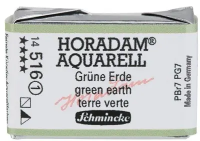 SCHMİNCKE HORADAM AQUARELL ARTİST SULU BOYA TAM TABLET SERİ 1 516 GREEN EARTH 14516043