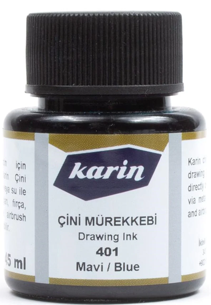 KARİN ÇİNİ MÜREKKEBİ 45 ML MAVİ 6221401045