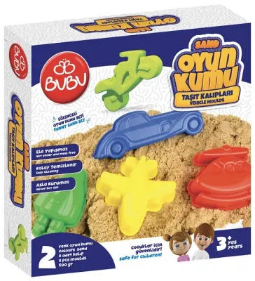 BU-BU OYUN KUMU VE ARAÇ KALIPLI SET 500 GR. KU0057