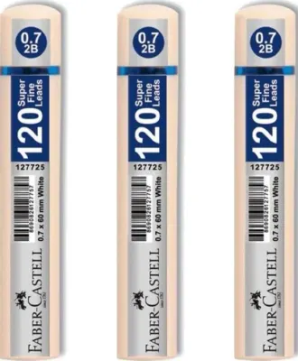 FABER MİN GRİP 07MM 2B 60MM 120Lİ BEYAZ TÜP 127725