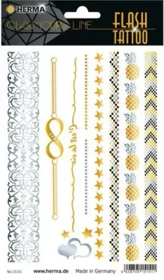 HERMA ETİKET TATTOO GLAMOUR LINE FLASH AŞK 15151
