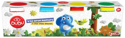 PASİF BU-BU OYUN HAMURU 4'LÜ 500 GR. BUBU-OH0003