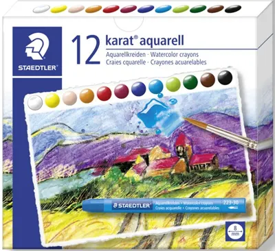 STAEDTLER PASTEL BOYA KARAT WATERCOLOR 12 Lİ 223 C12