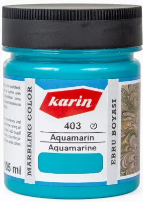 KARİN EBRU BOYASI 105 ML 403 AQUAMARİN  61403105