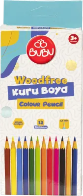 BU-BU WOODFREE KURU BOYA TAM BOY 12 RENK BUBU-KUR001