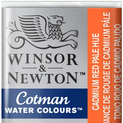 W&amp;N SULU BOYA COTMAN YARIM TABLET CADMIUM RED PALE HUE WN-0301103