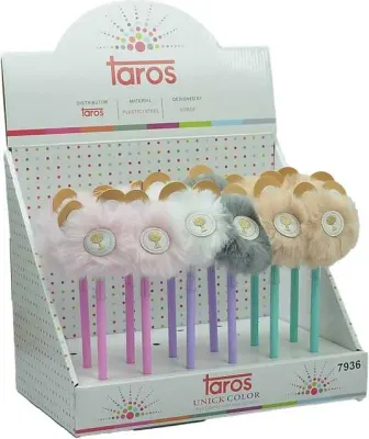 UNICK COLOR YUMURTLAYAN KALEM PELUŞ AYI TEPELİ 24 Lİ 7936