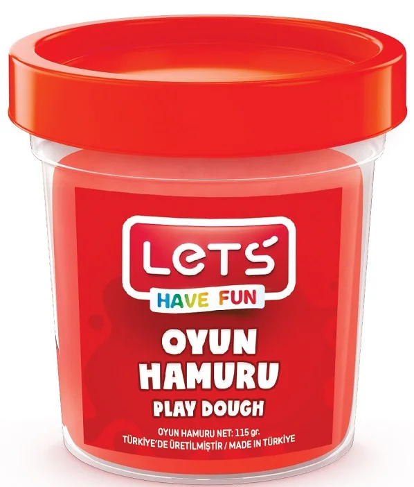 LETS OYUN HAMURU TEK RENK 110g KIRMIZI L8440-2