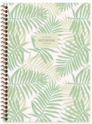 KESKİN DEFTER LA PLUME LEAVES 16,5x22,5 SPİRALLİ KARTON KAPAK 80 YP. KARELİ 385242