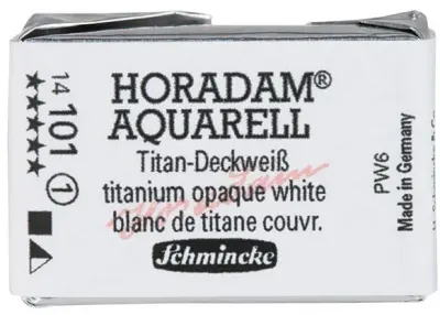SCHMİNCKE HORADAM AQUARELL ARTİST SULU BOYA TAM TABLET SERİ 1 101 TİTANİUM OPAQUE WHİTE 14101043