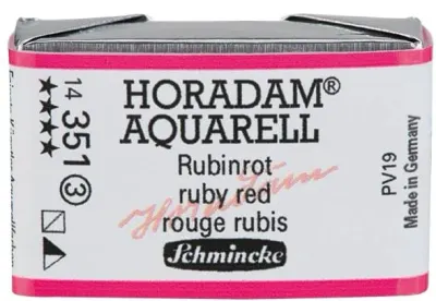 SCHMİNCKE HORADAM AQUARELL ARTİST SULU BOYA TAM TABLET SERİ 3 351 RUBY RED 14351043