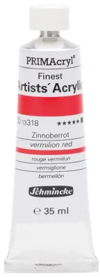 SCHMİNCKE PRİMACRYL ARTİST AKRİLİK BOYA 35 ML SERİ 3 318 VERMİLİON RED 13318009