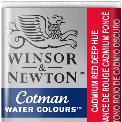W&amp;N SULU BOYA COTMAN YARIM TABLET CADMIUM RED DEEP HUE WN-0301098