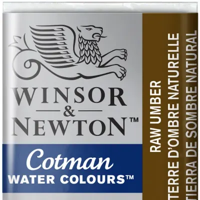 W&amp;N SULU BOYA COTMAN YARIM TABLET RAW UMBER 554 WN-0301554