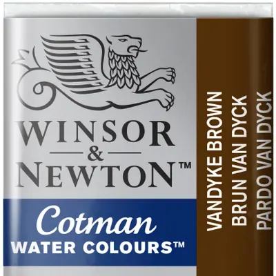 W&amp;N SULU BOYA COTMAN YARIM TABLET VANDYKE BROWN 676 WN-0301676