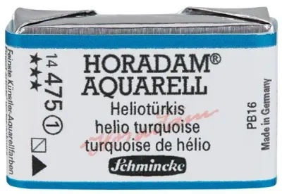 SCHMİNCKE HORADAM AQUARELL ARTİST SULU BOYA TAM TABLET SERİ 1 475 HELİO TURQUOİSE 14475043