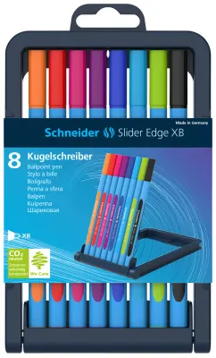 SCHNEIDER TÜKENMEZ KALEM SLIDER EDGE XB SET 8 Lİ KARIŞIK RENK SCT716