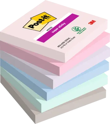 POST-IT YAPIŞKANLI NOT KAĞIDI SS SOULFUL 76x76 90 YP 6 LI PAKET 654-6SS-SOUL 550600511100