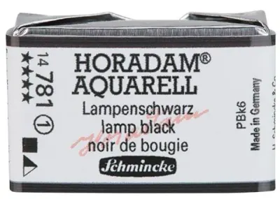 SCHMİNCKE HORADAM AQUARELL ARTİST SULU BOYA TAM TABLET SERİ 1 781 LAMP BLACK 14781043