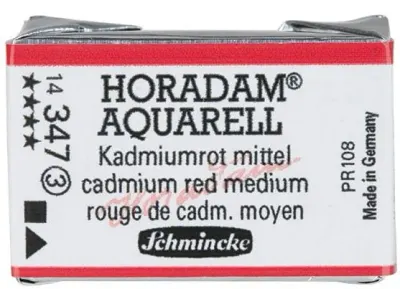 SCHMİNCKE HORADAM AQUARELL ARTİST SULU BOYA TAM TABLET SERİ 3 347 CADMİUM RED MİDDLE 14347043