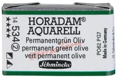 SCHMİNCKE HORADAM AQUARELL ARTİST SULU BOYA TAM TABLET SERİ 2 534 PERMANENT GREEN OLİVE 14534043