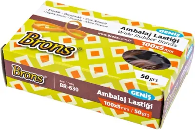 BRONS AMBALAJ LASTİĞİ   50g GENİŞ 5X10 BR-630